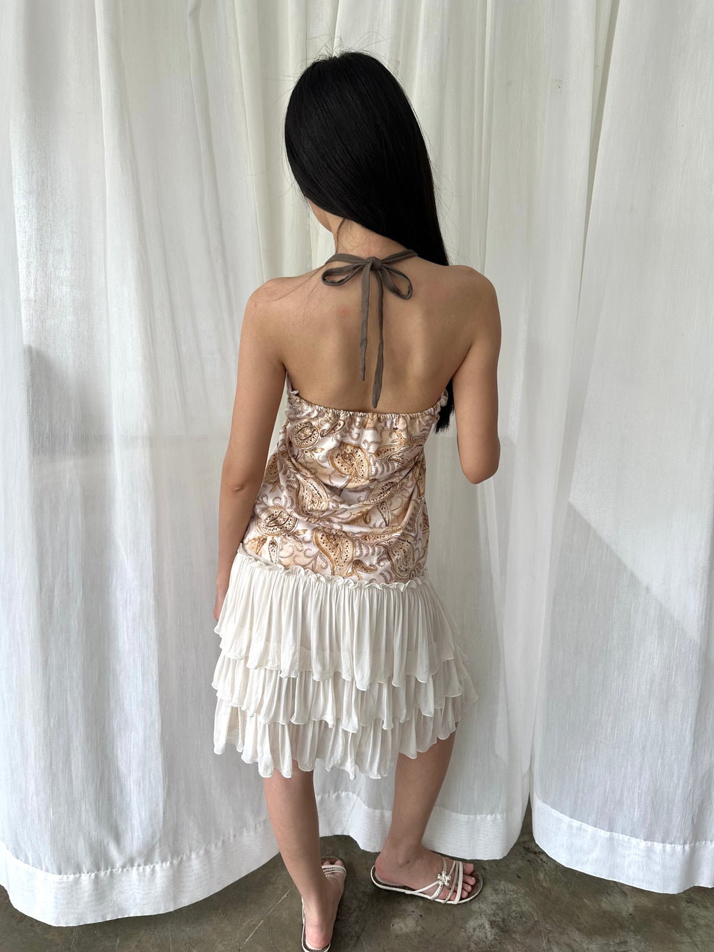 Soft paisley halter top