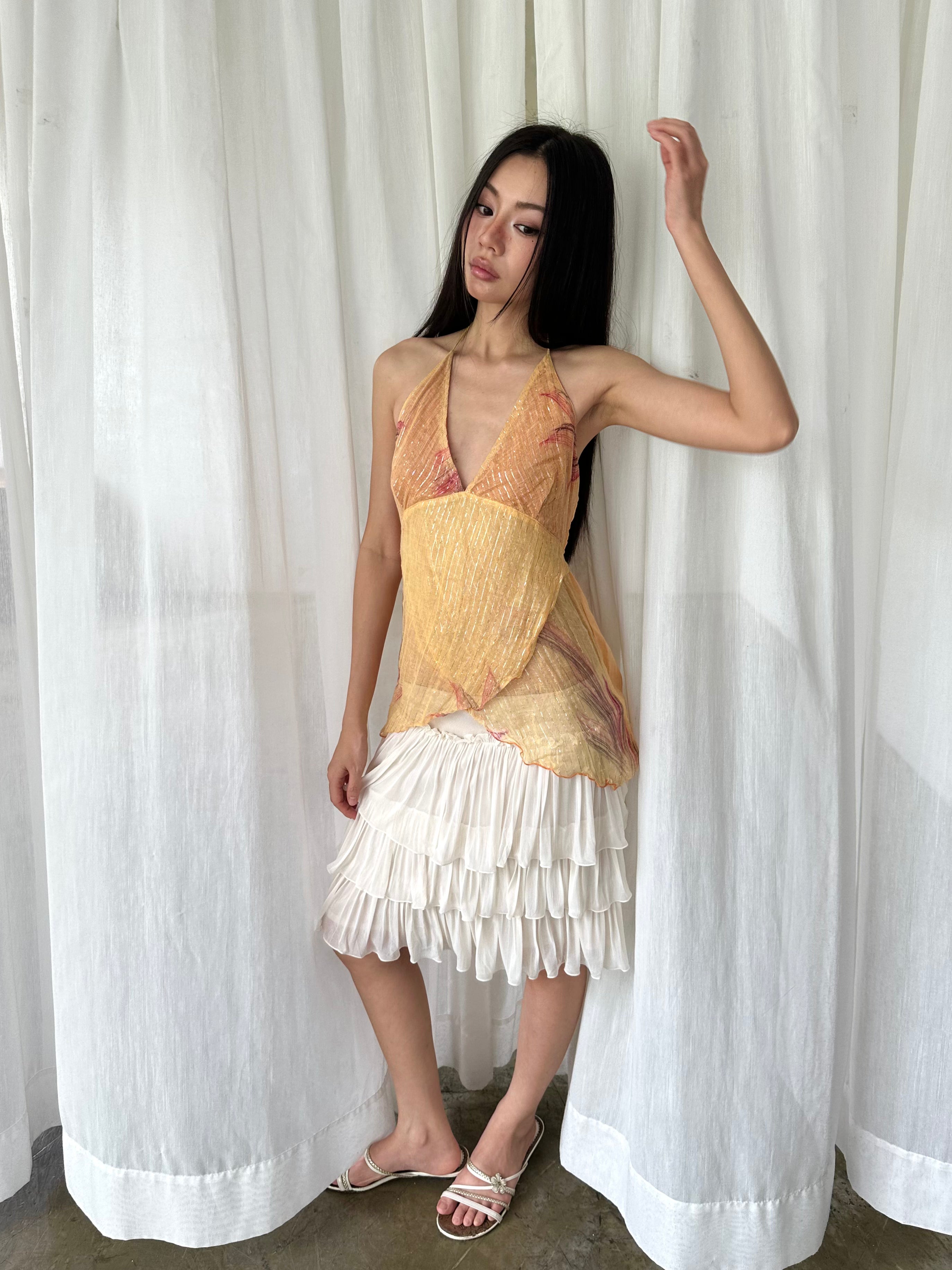 Sunset shimmer halter top