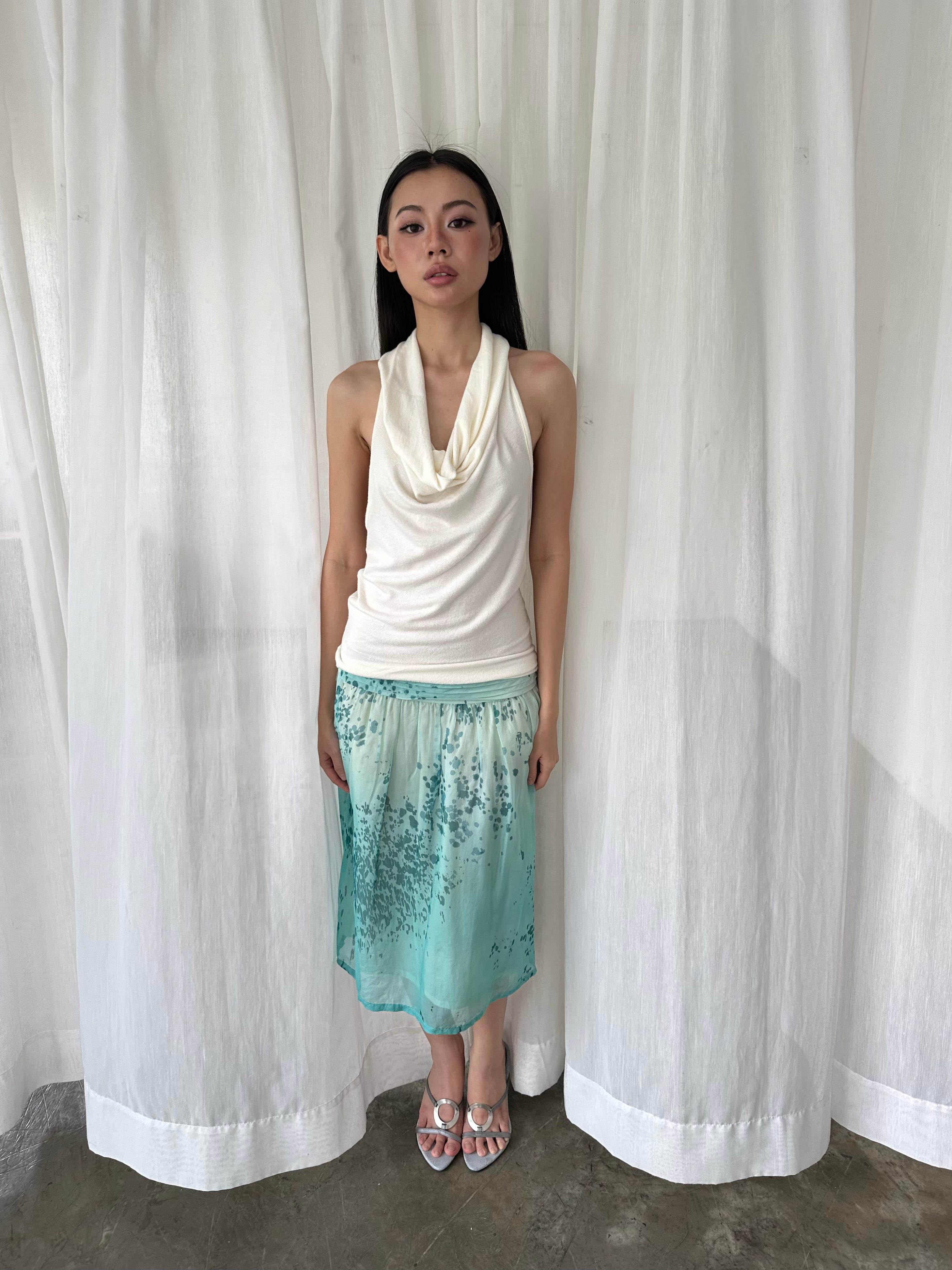 Lagoon chiffon skirt