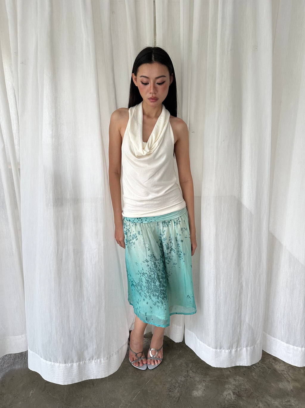 Lagoon chiffon skirt
