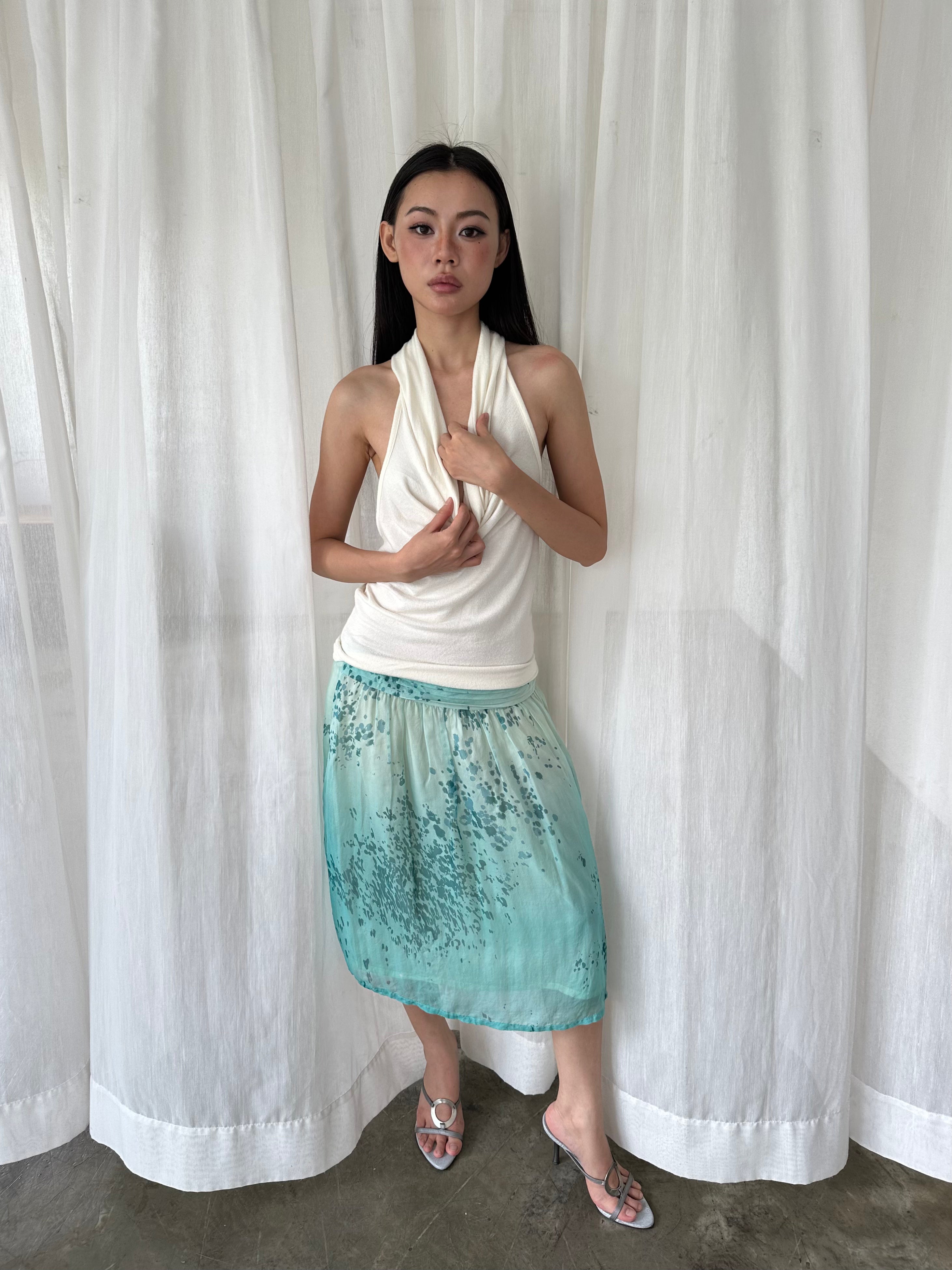 Lagoon chiffon skirt
