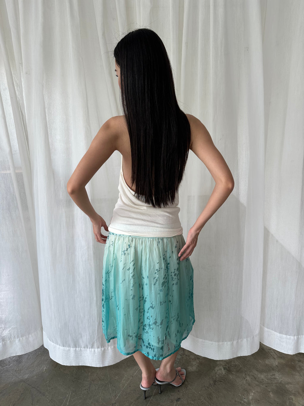 Lagoon chiffon skirt