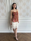 Summer ruffle camisole