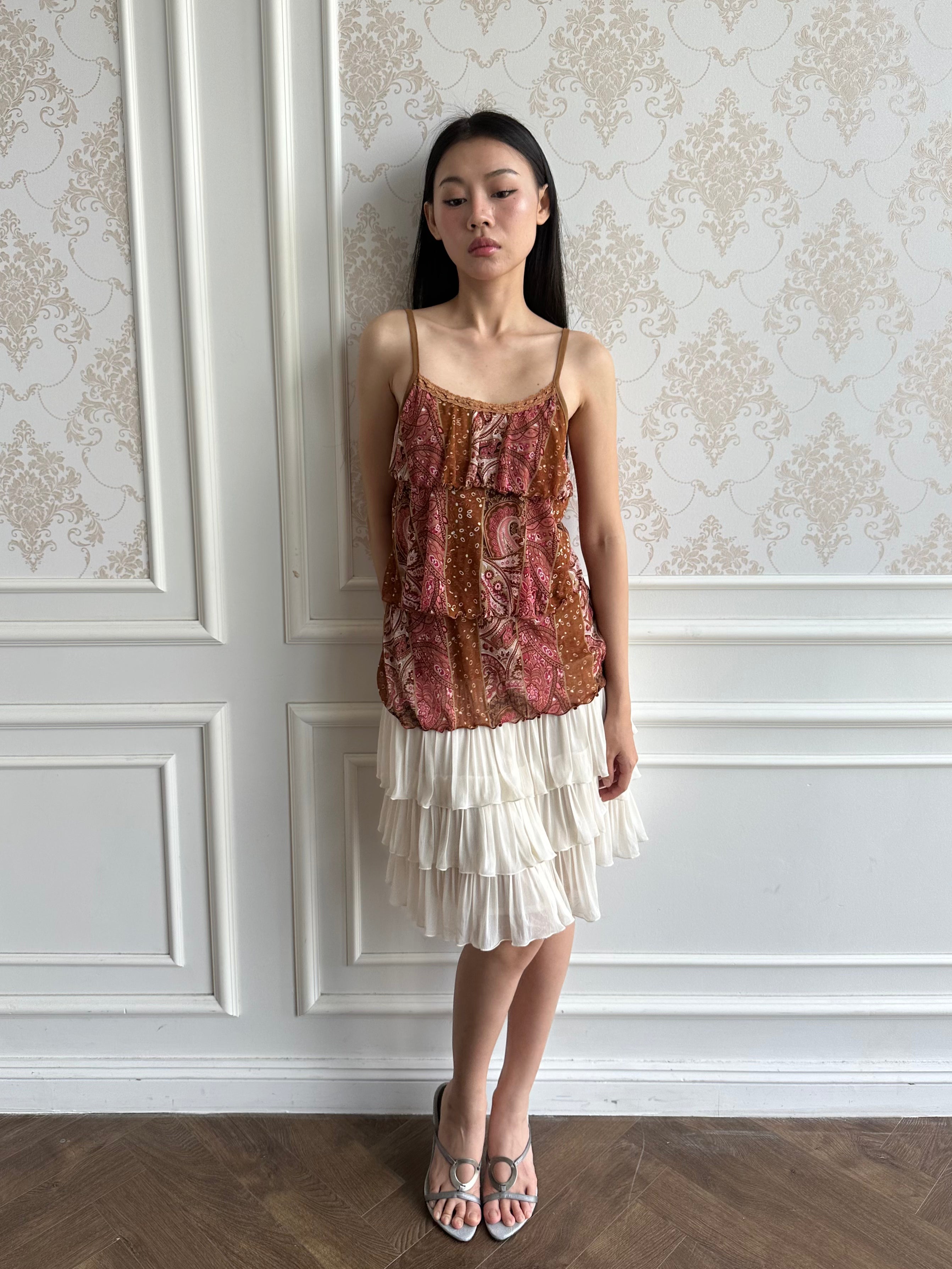 Summer ruffle camisole