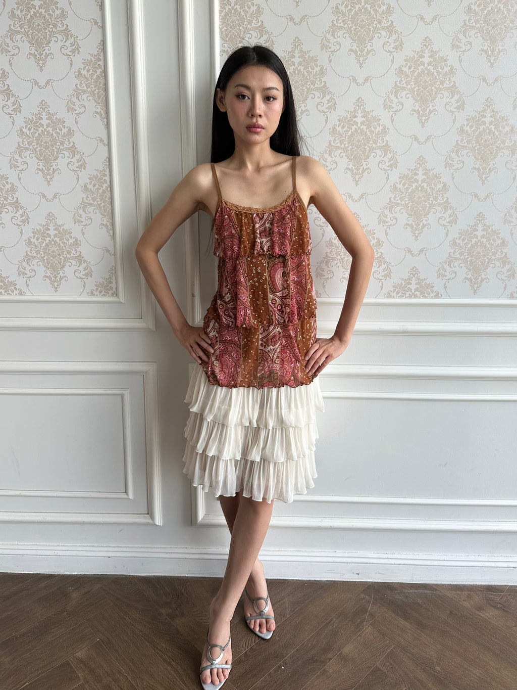 Summer ruffle camisole