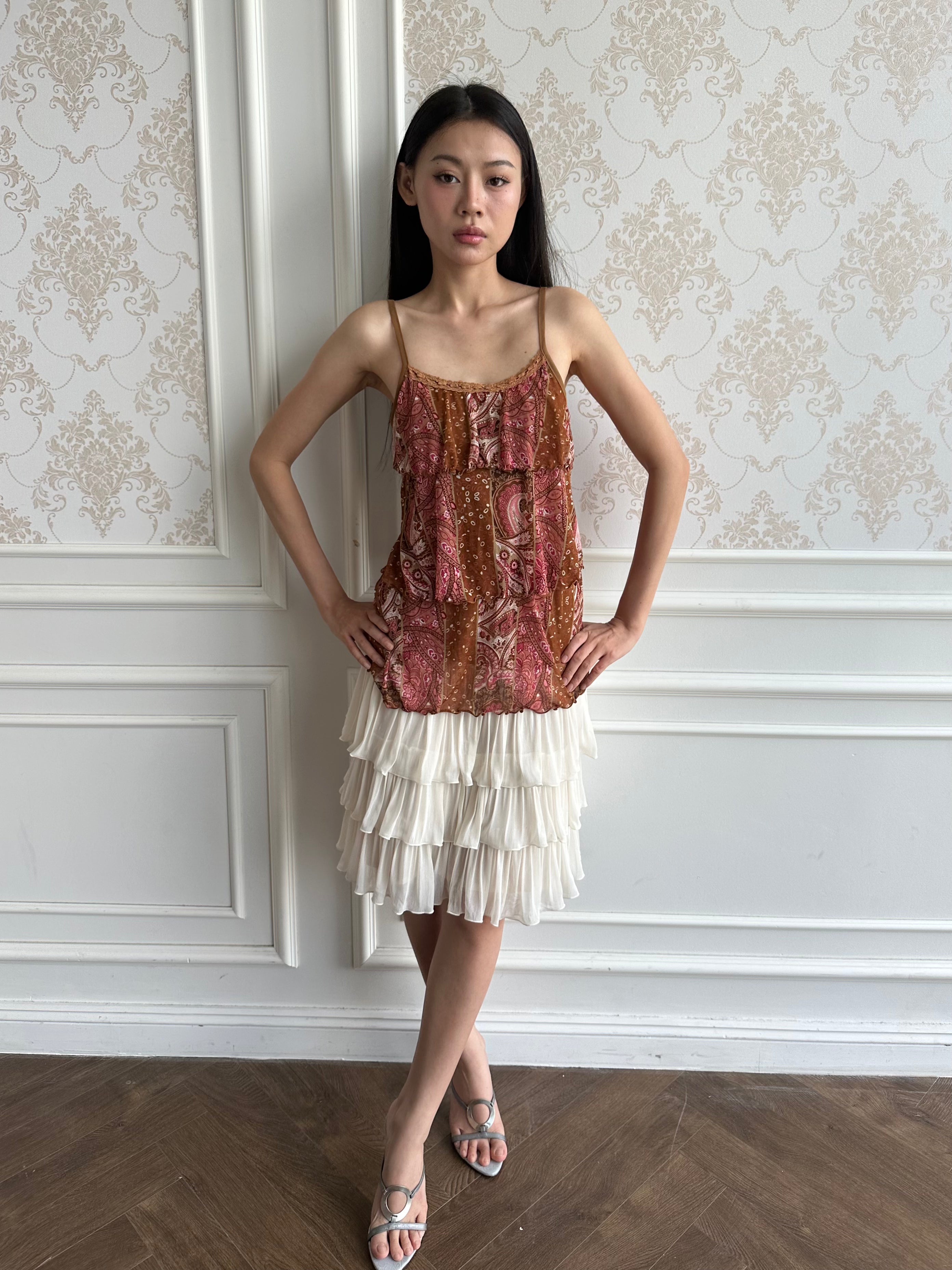 Summer ruffle camisole