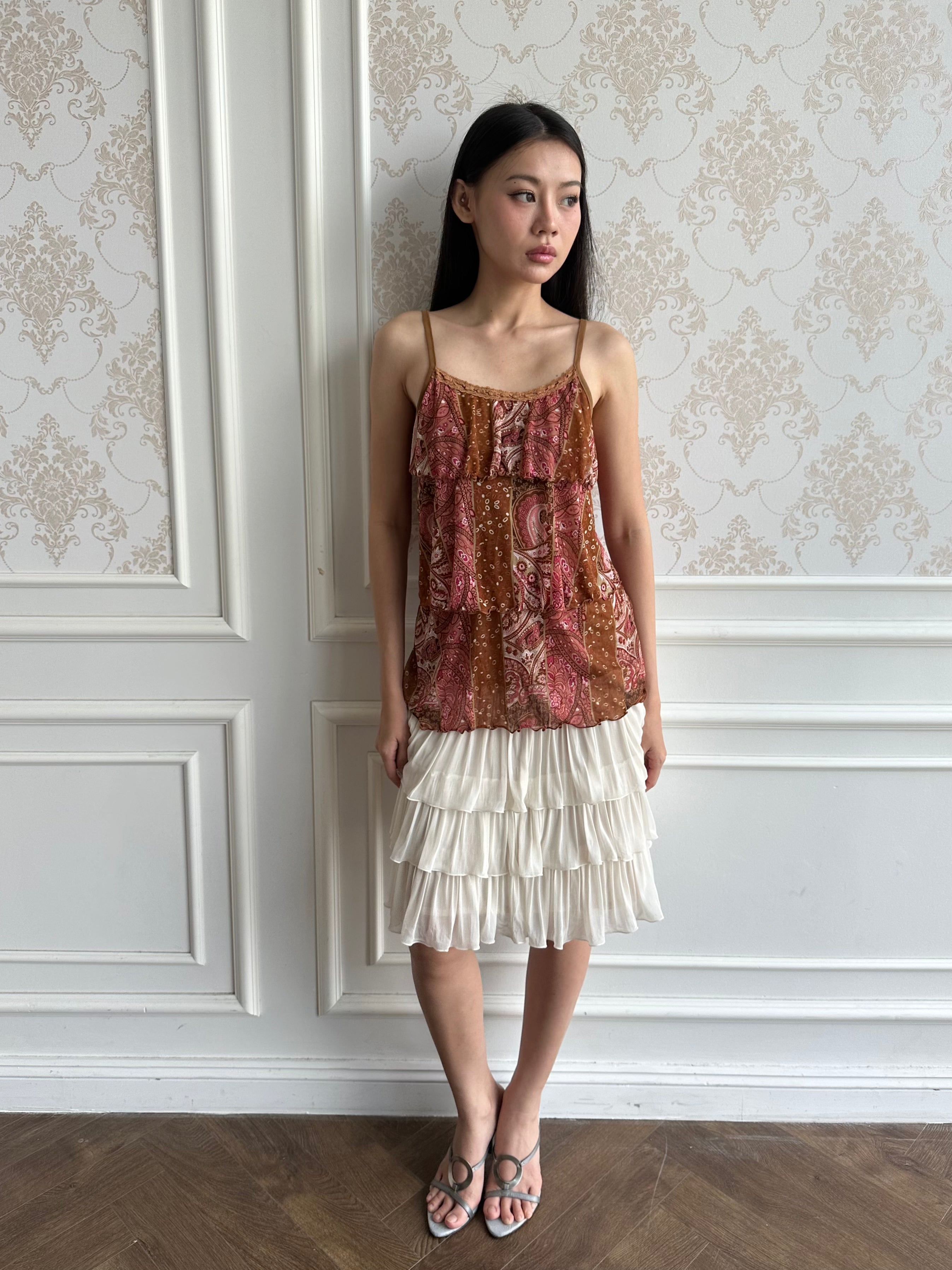 Summer ruffle camisole