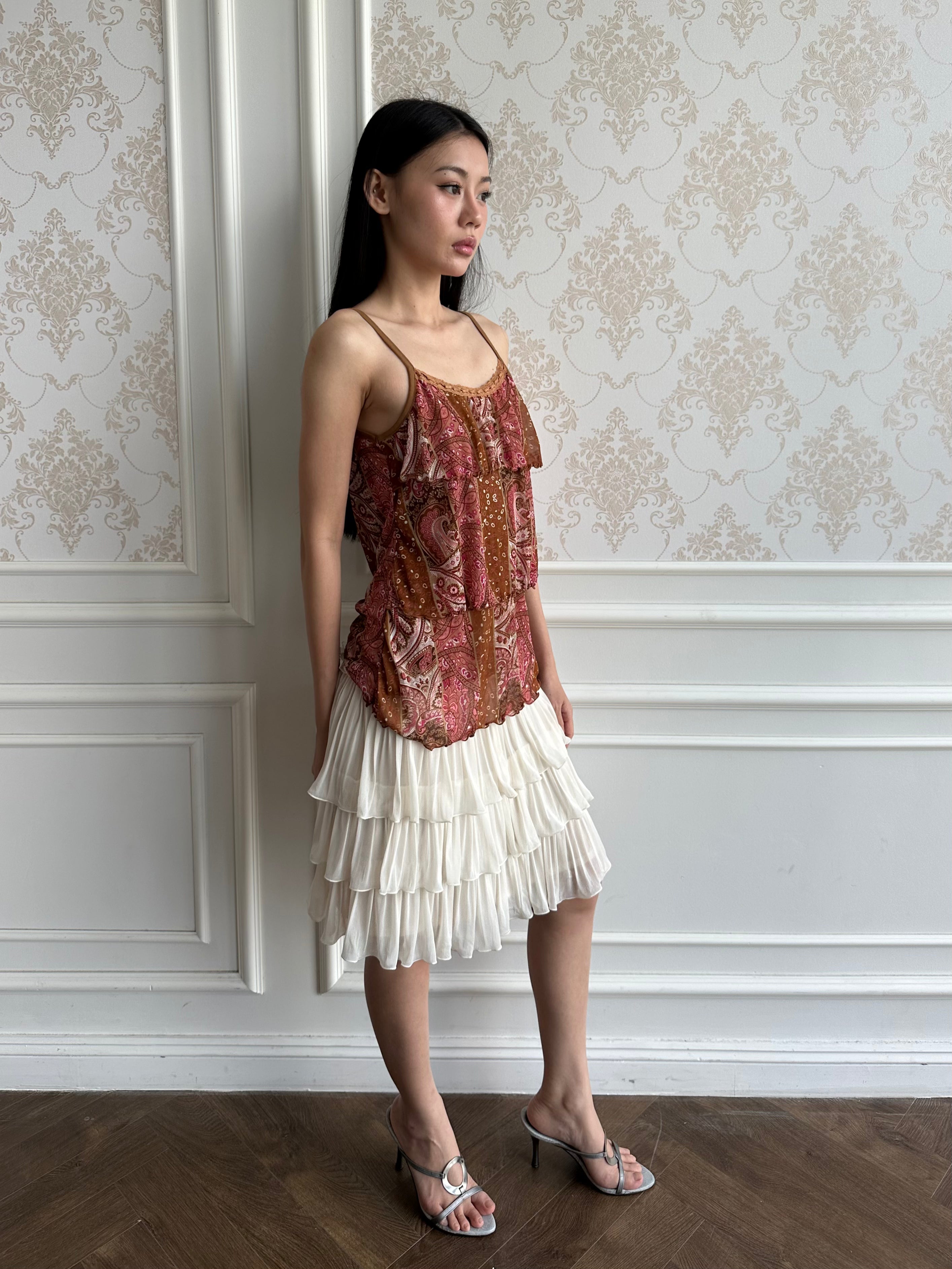 Summer ruffle camisole