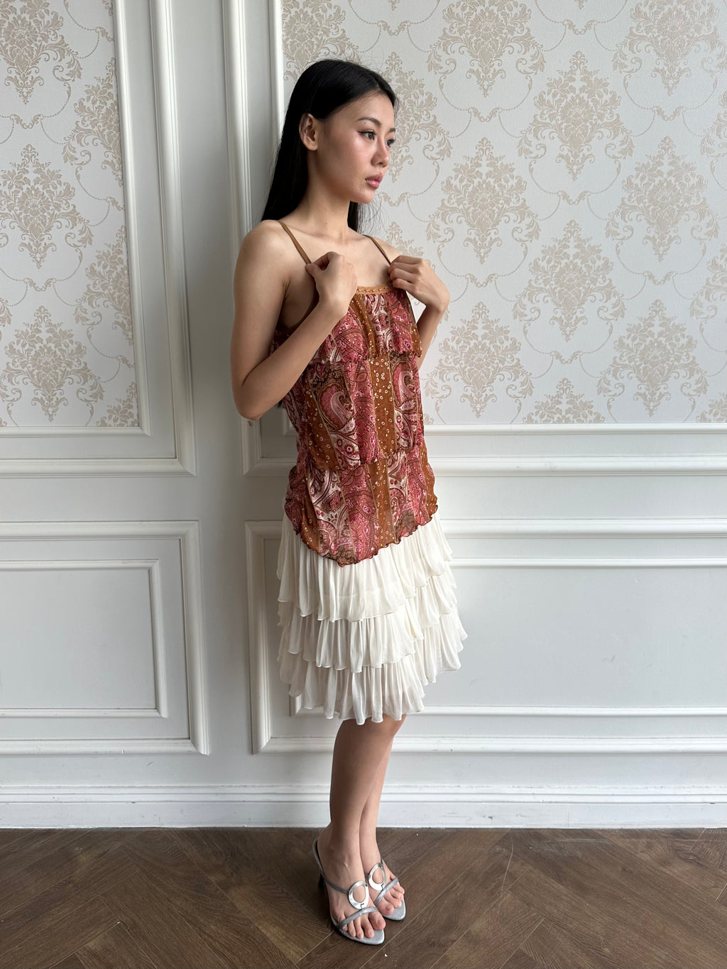 Summer ruffle camisole