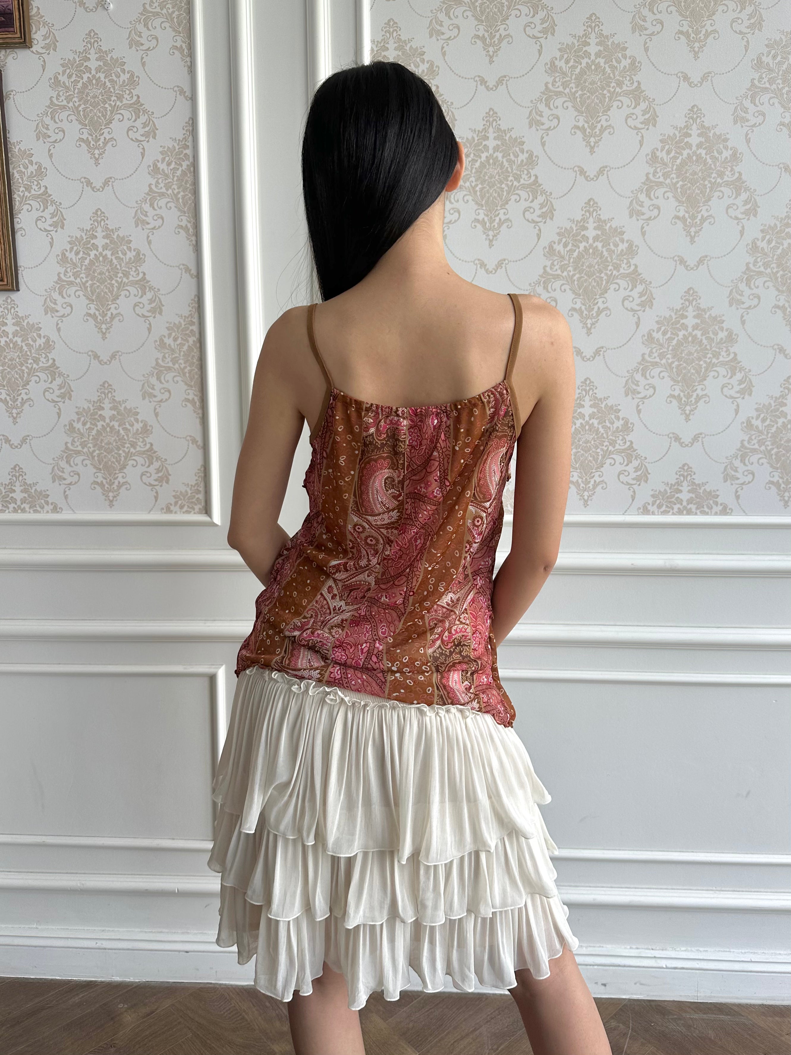 Summer ruffle camisole