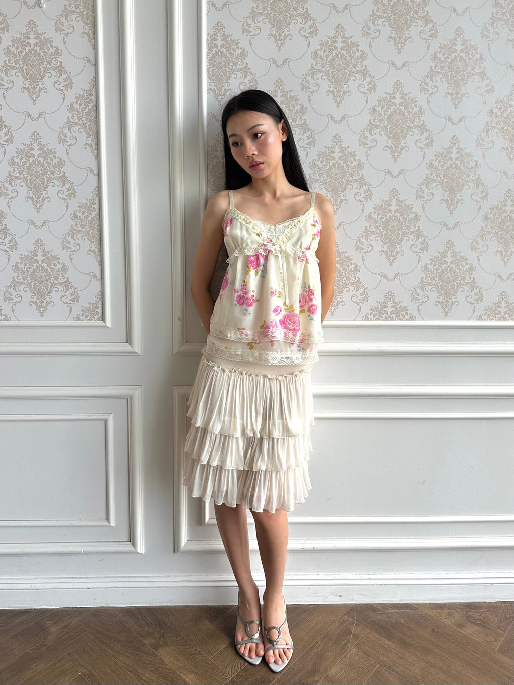 Floral babydoll camisole