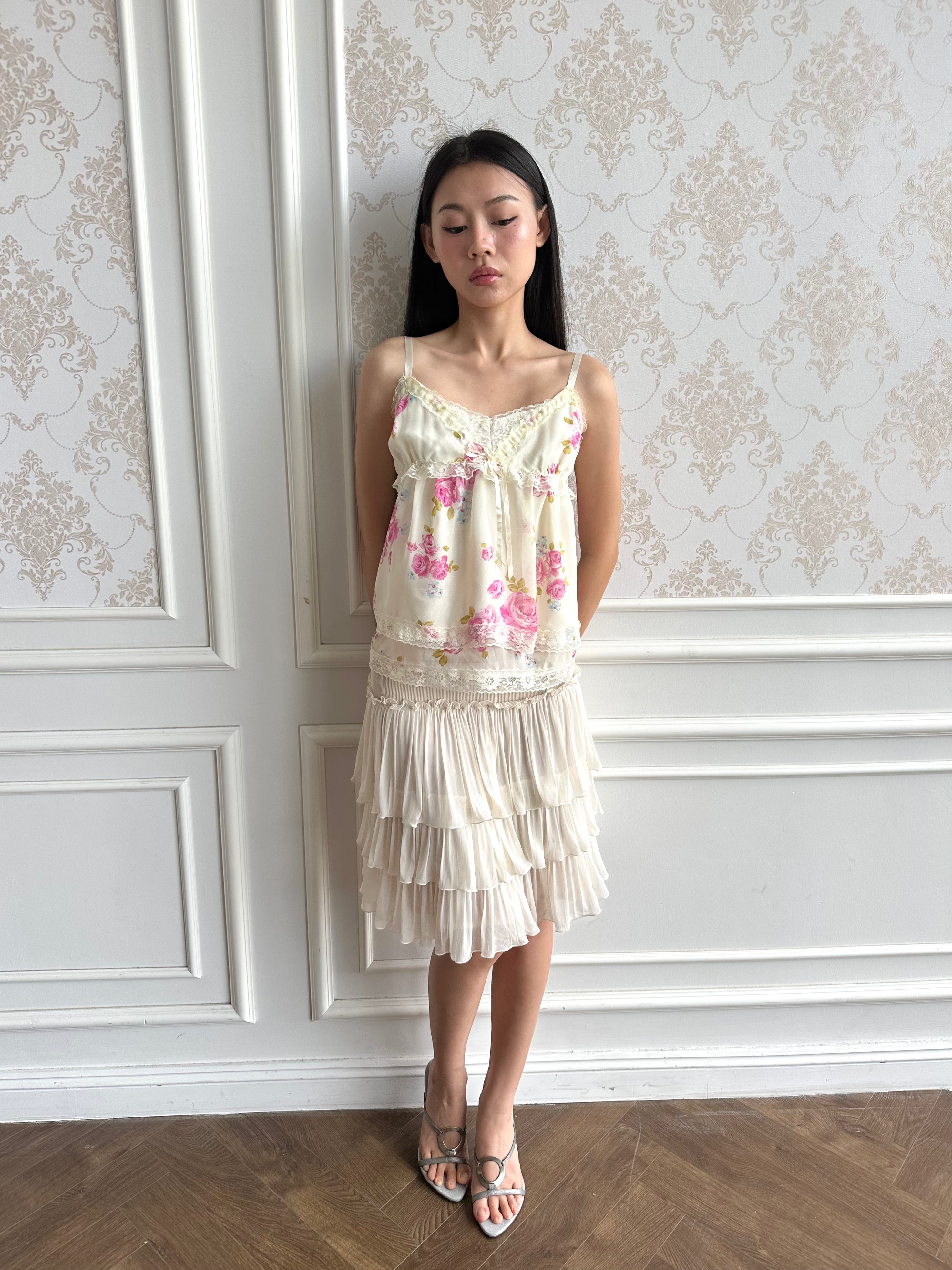 Floral babydoll camisole