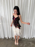 Floral asymmetrical camisole