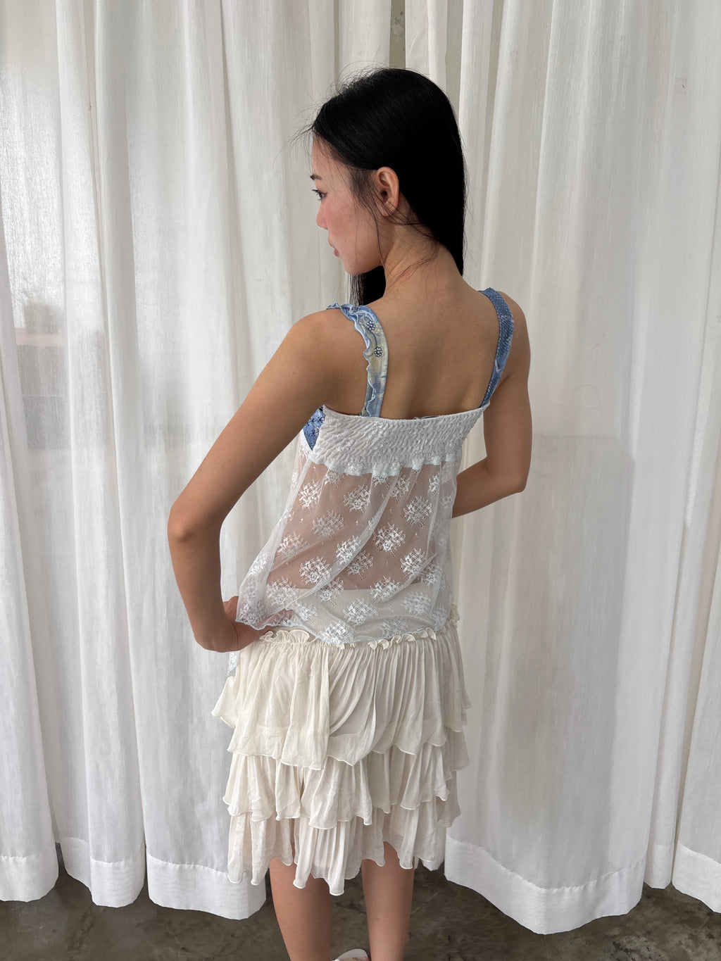 Sheer lace camisole