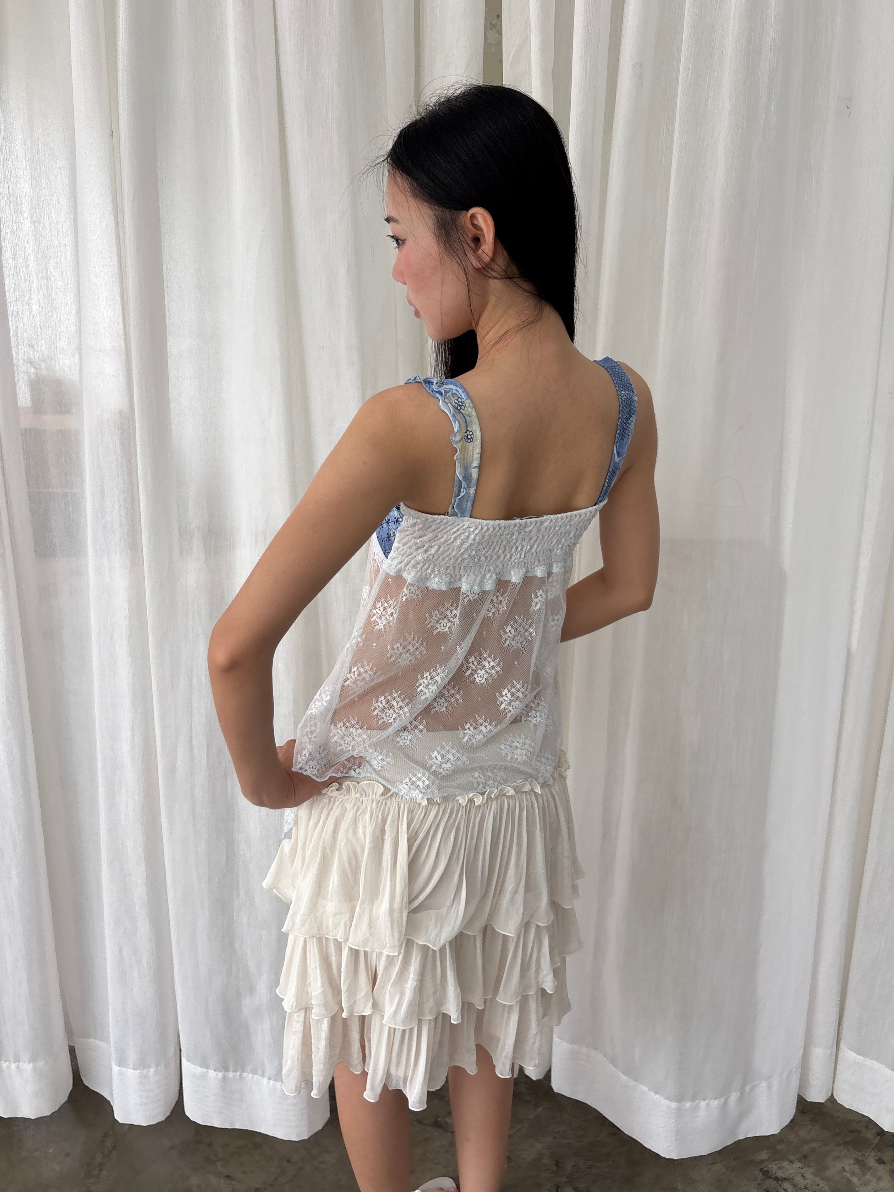 Sheer lace camisole