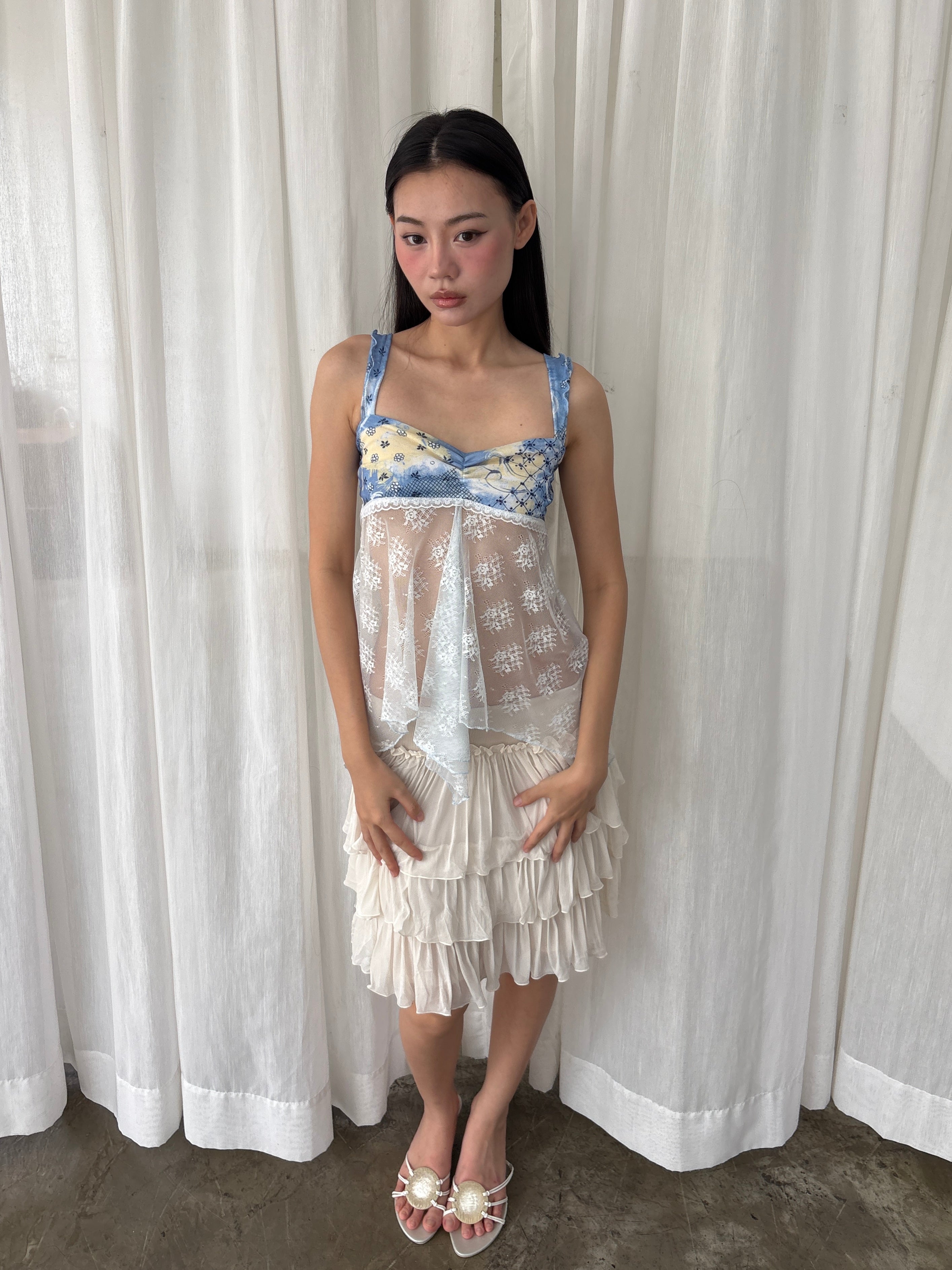 Sheer lace camisole