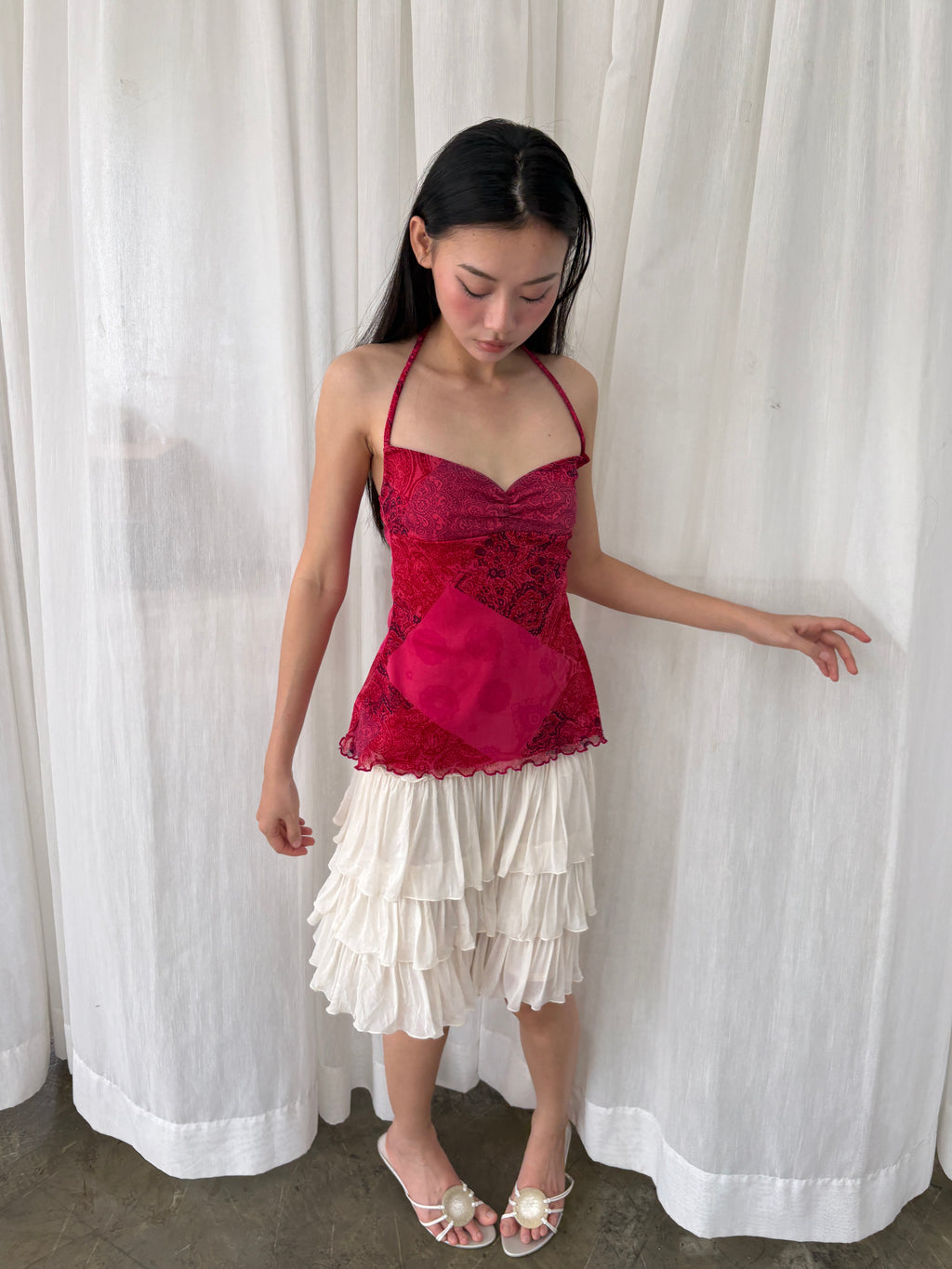 Ruby paisley halter top