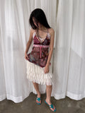 Shell trim paisley top