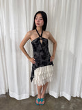 Ring drape halter top