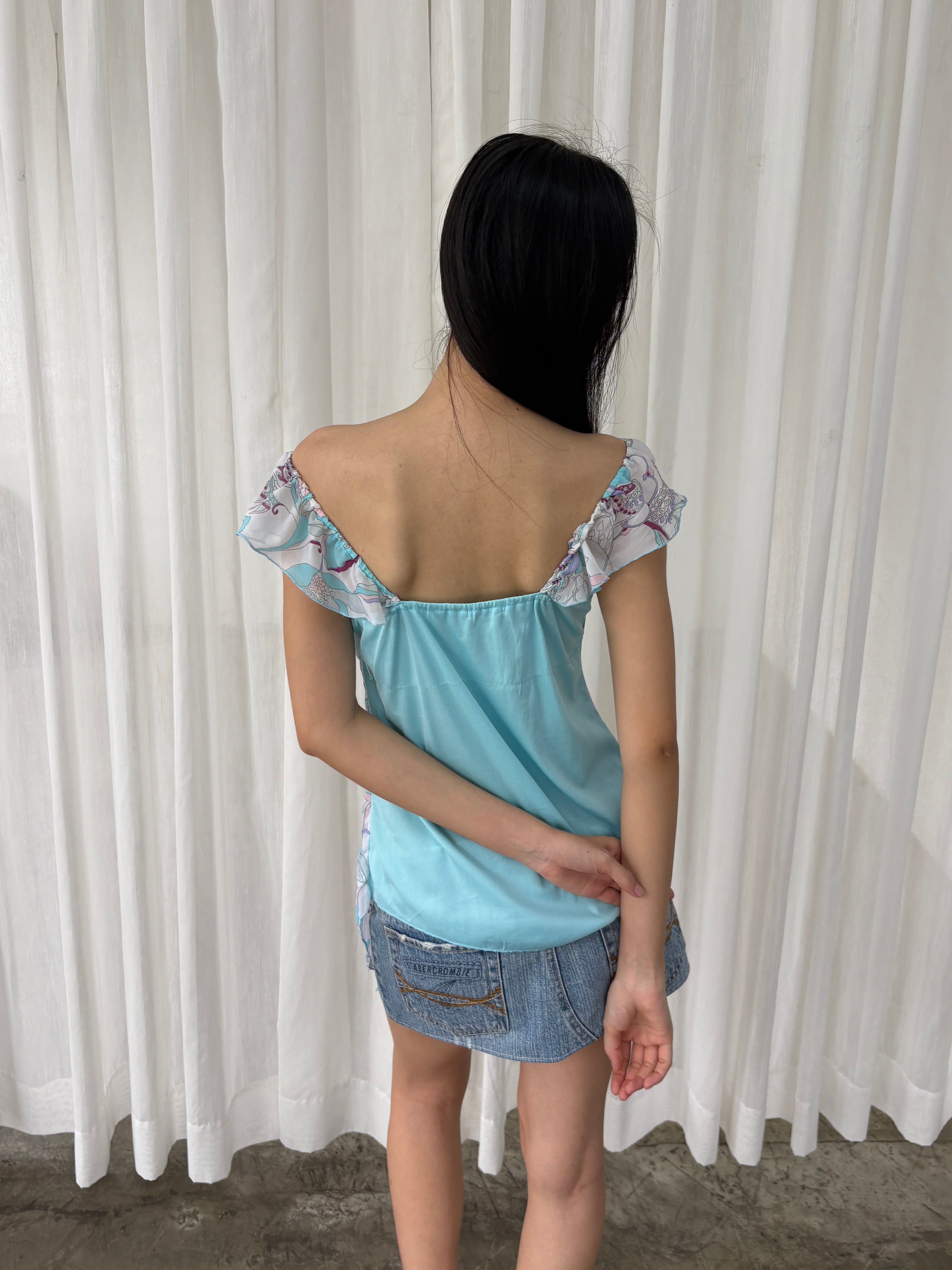 Butterfly chiffon top