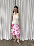 Tropical floral skirt