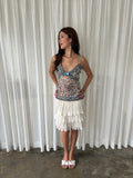 Baby blue leopard lace camisole