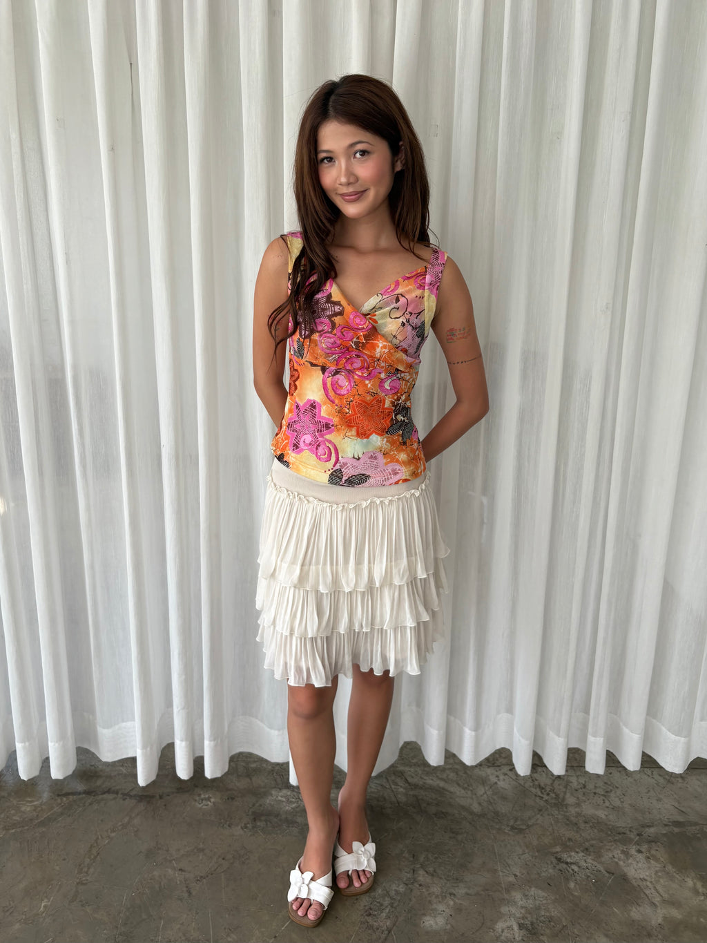Sunset off shoulder blouse