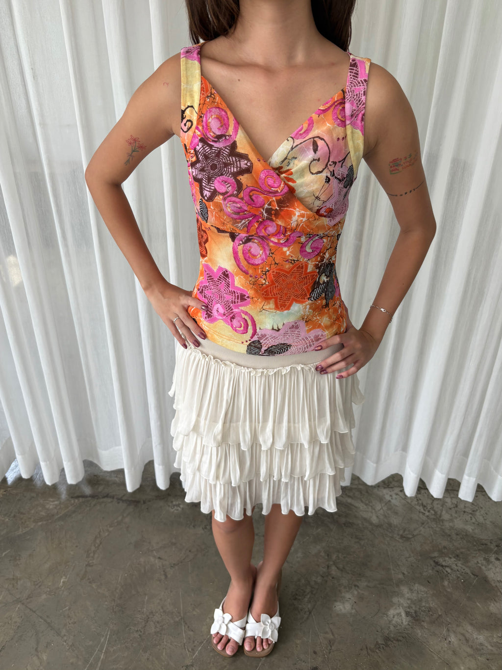 Sunset off shoulder blouse