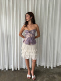 Purple paisley halter top