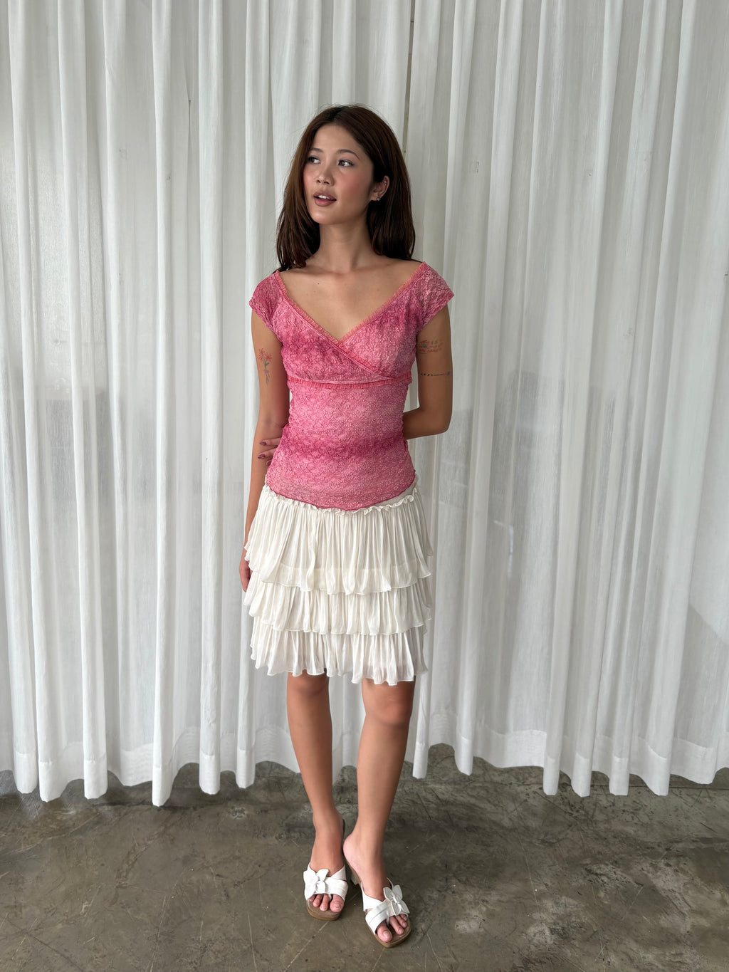 Rave ombré  lace top