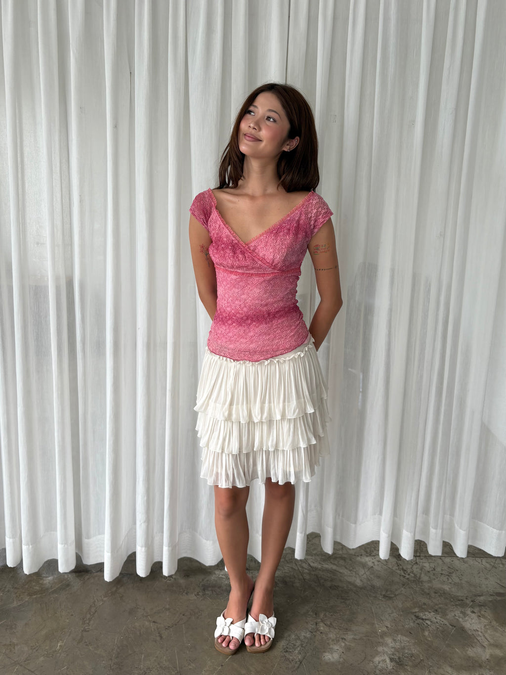 Rave ombré  lace top