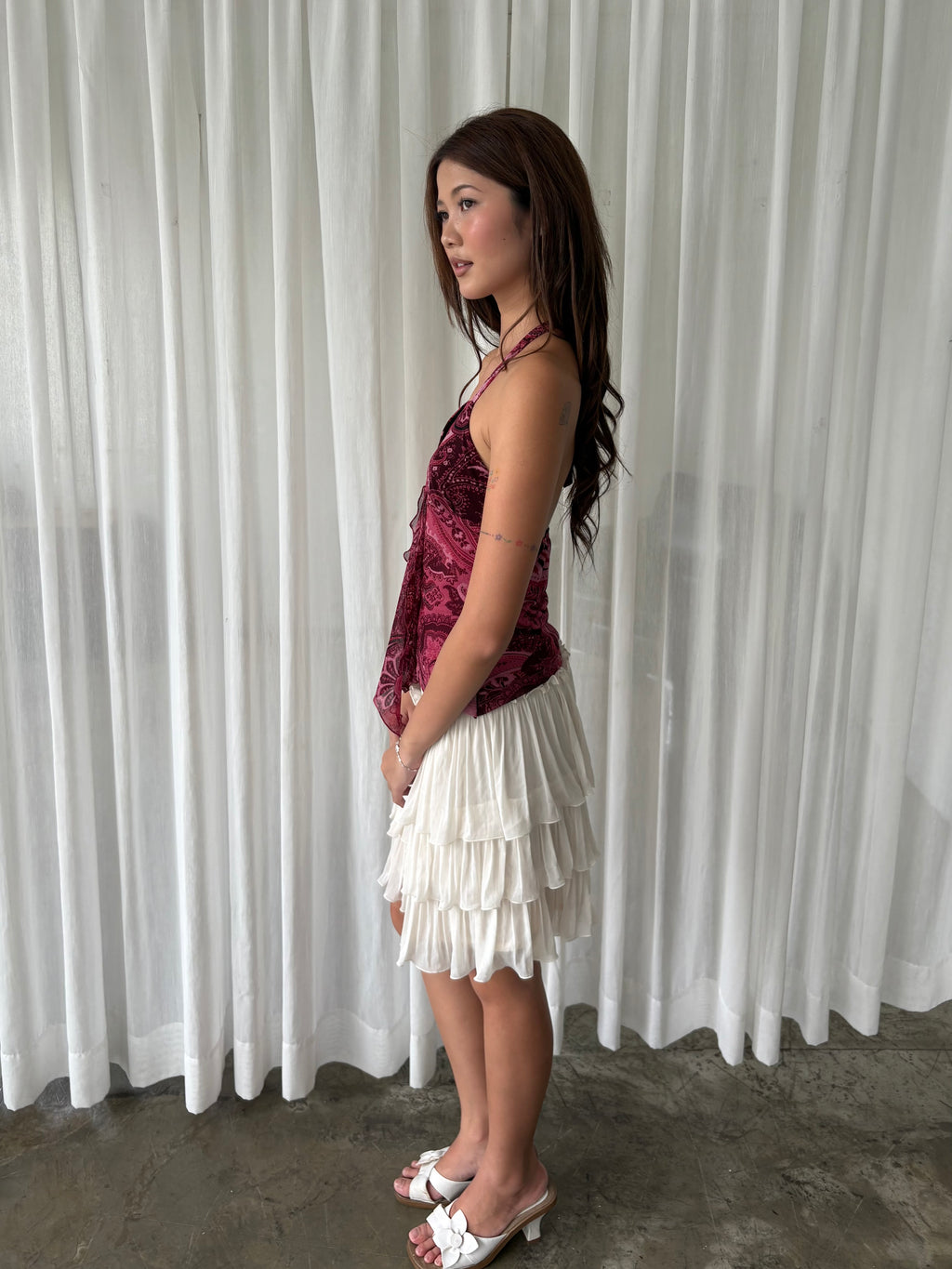 Paisley draped halter