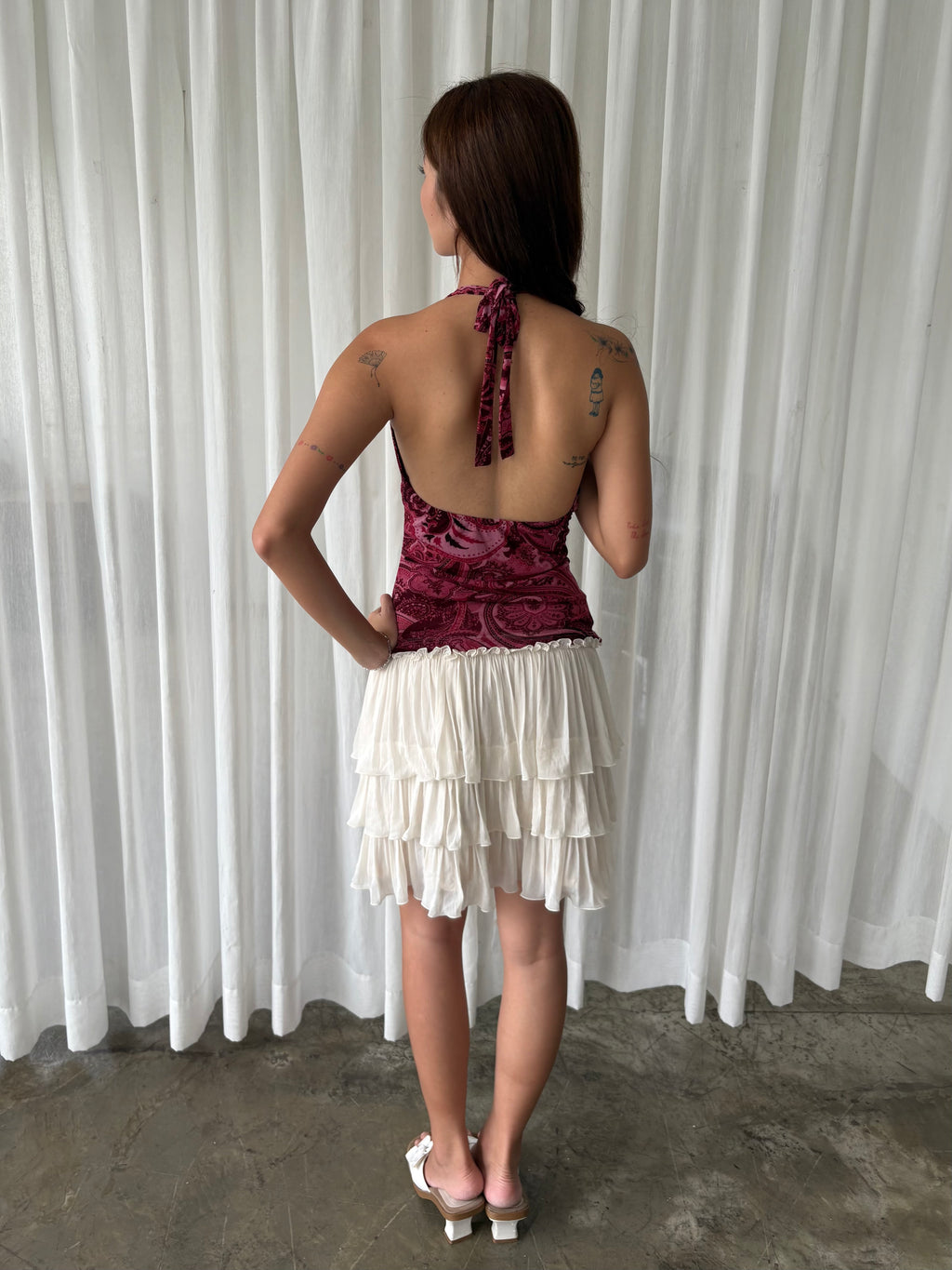 Paisley draped halter