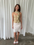 Champagne scarf halter