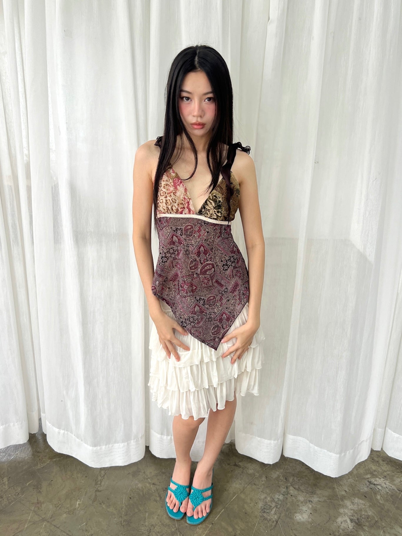 Ribbon paisley top