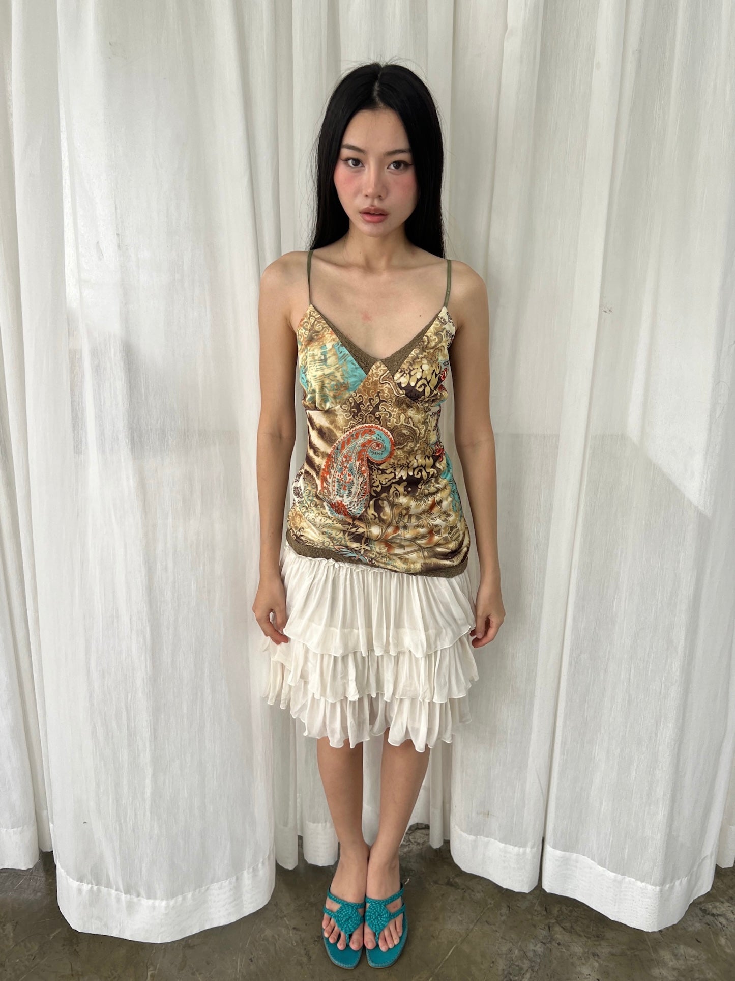 Ornate print camisole