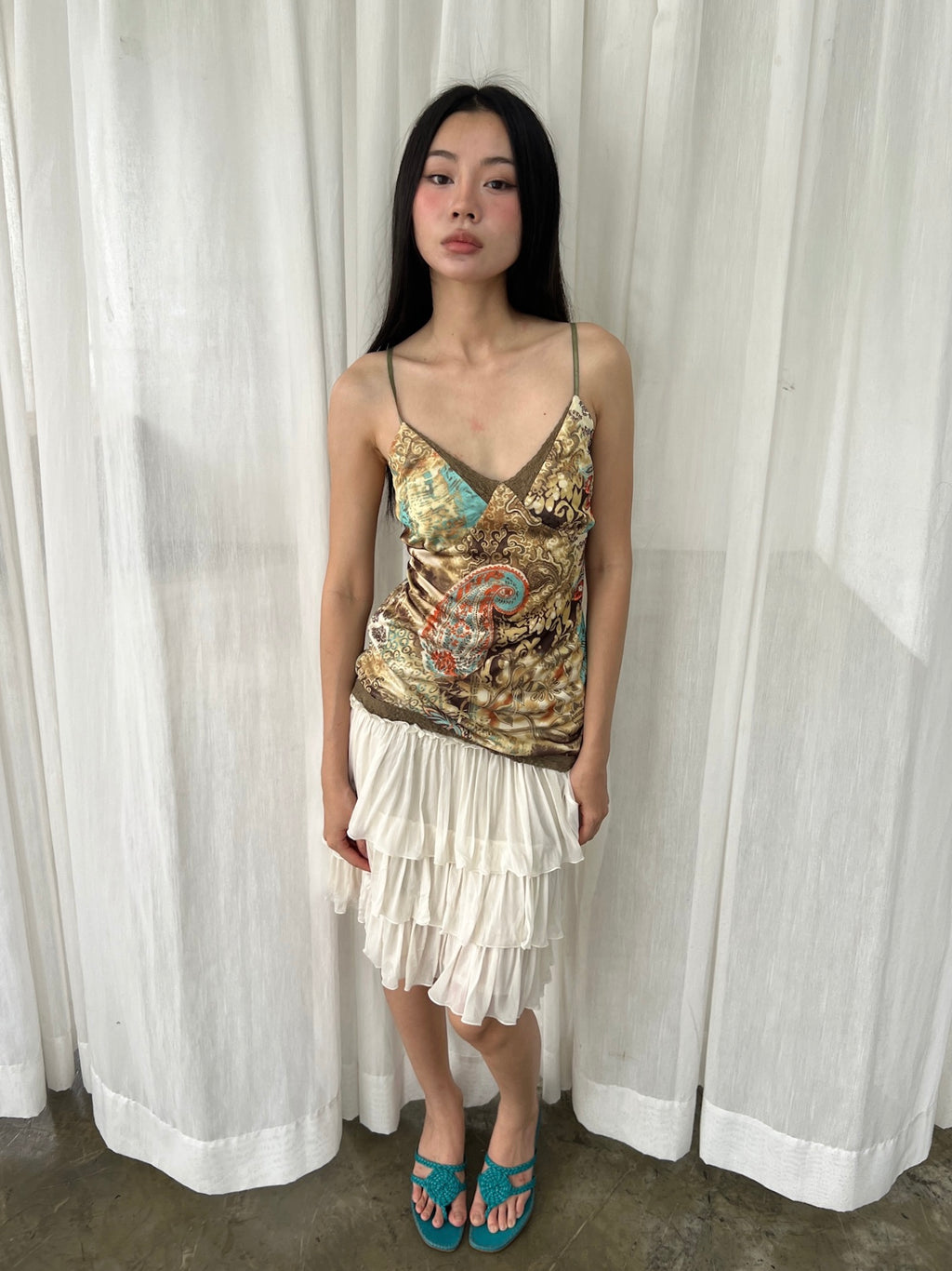 Ornate print camisole