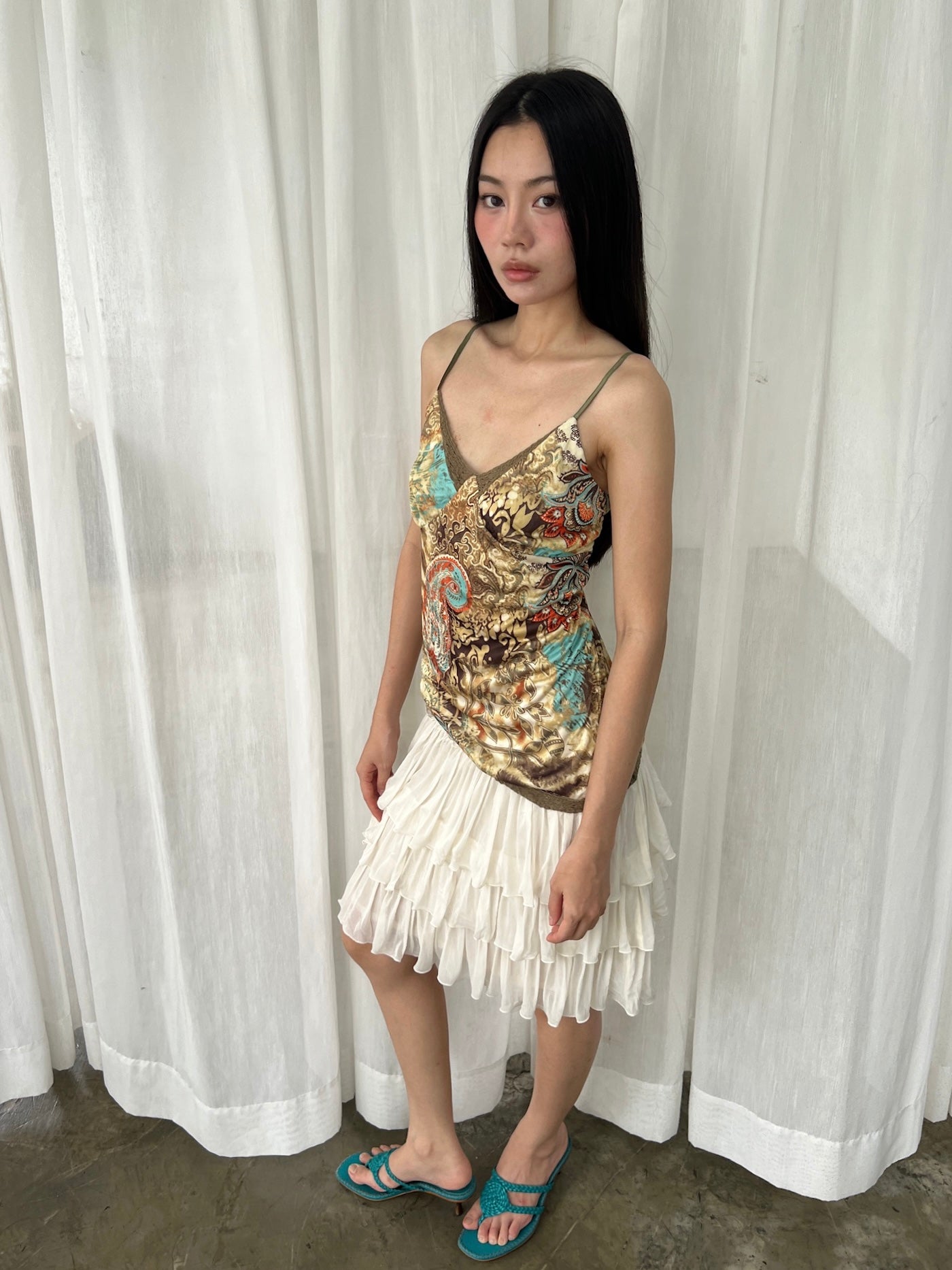Ornate print camisole