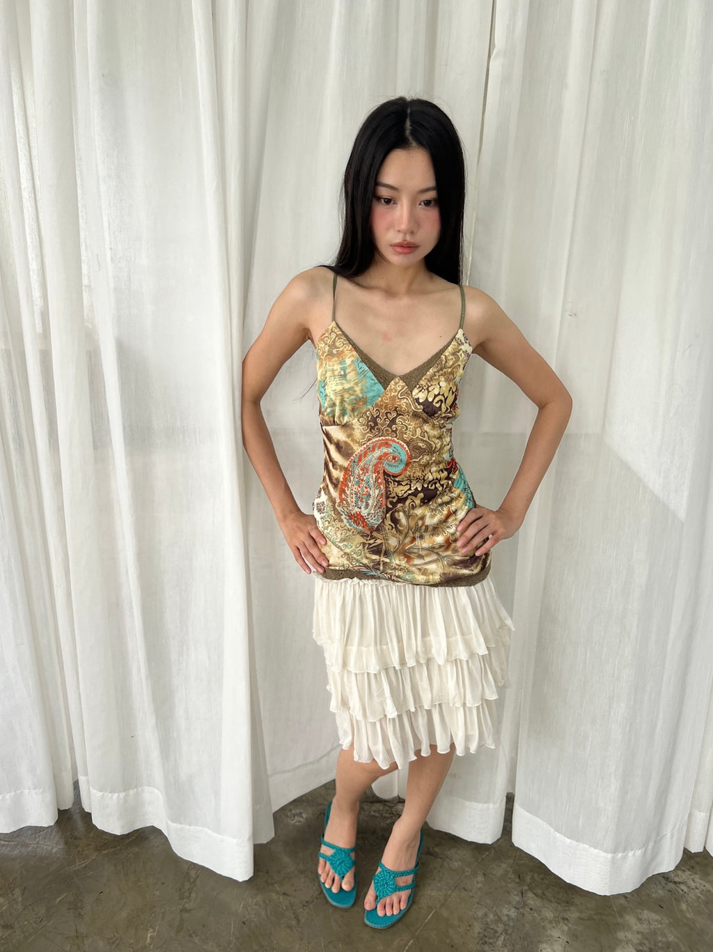 Ornate print camisole