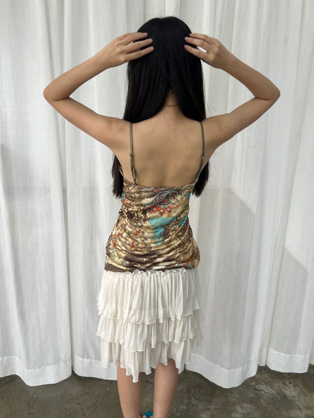 Ornate print camisole