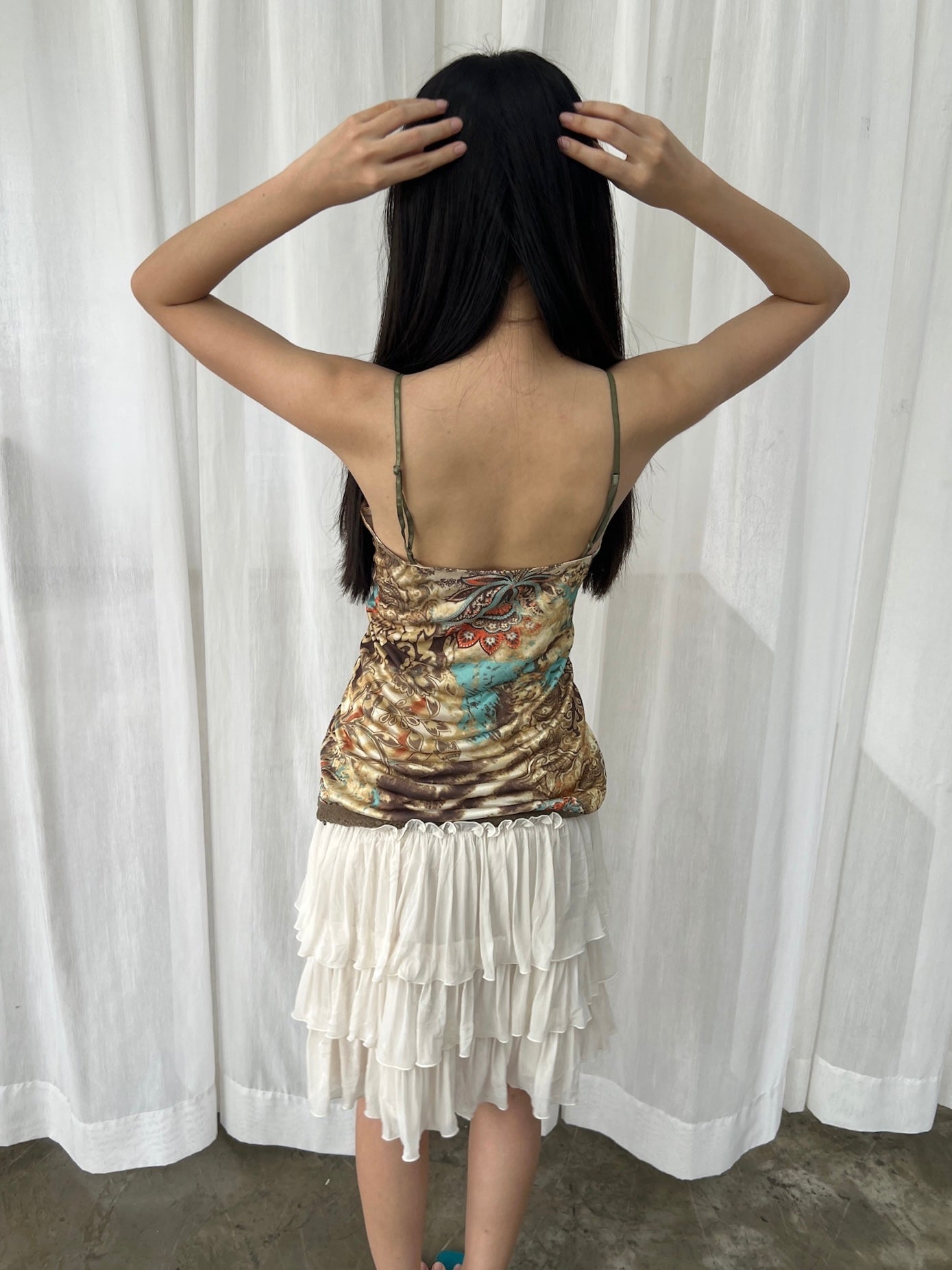 Ornate print camisole