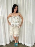 Floral tiered top