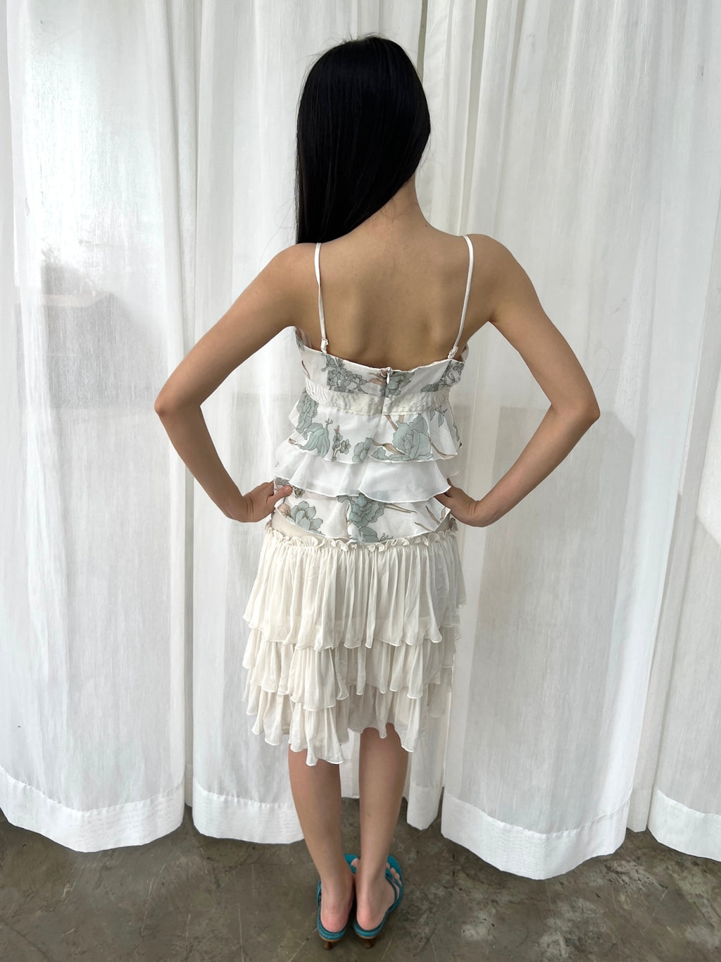 Floral tiered top