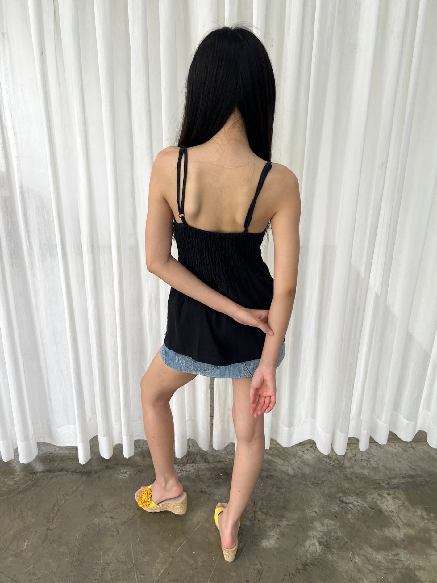 Beaded floral camisole