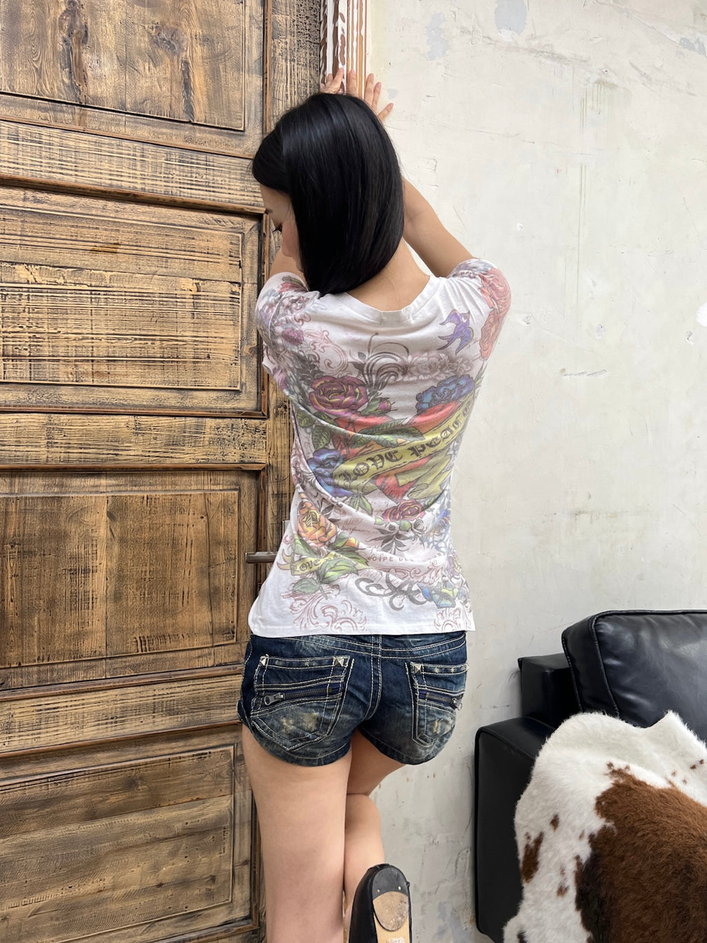 Love peace baby tee