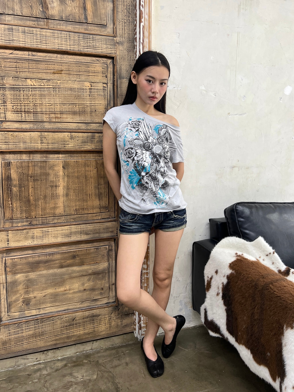 Fallen angel graphic tee
