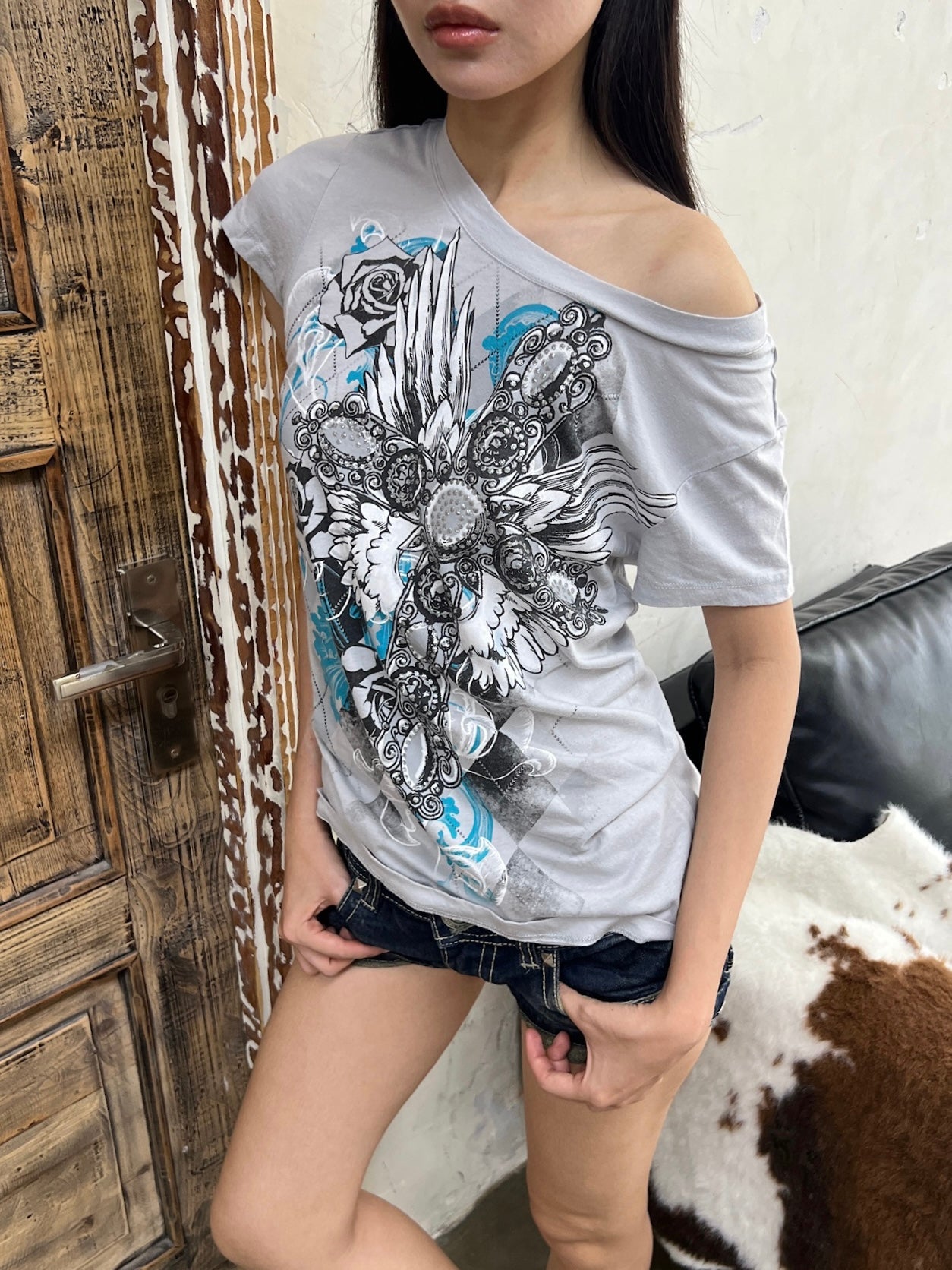 Fallen angel graphic tee