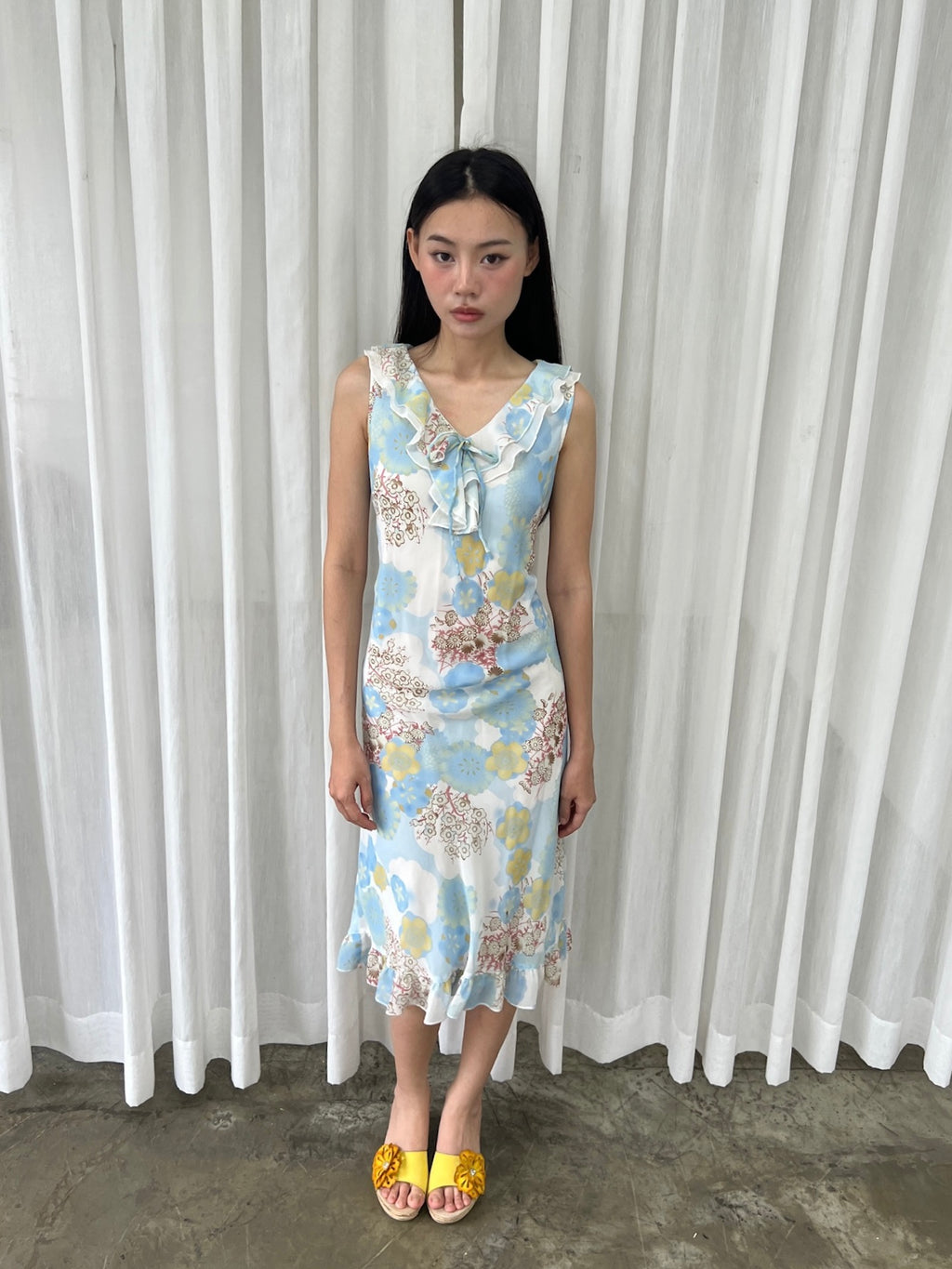 Dreamy floral ruffle dress