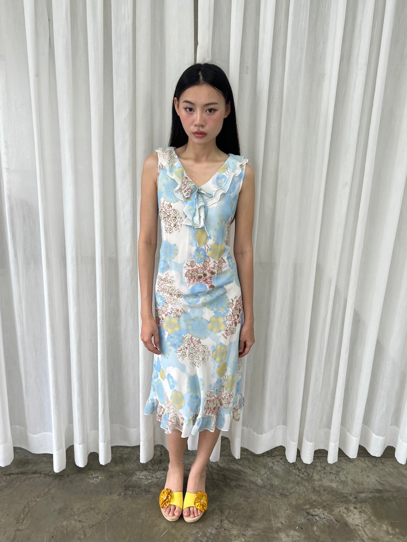 Dreamy floral ruffle dress