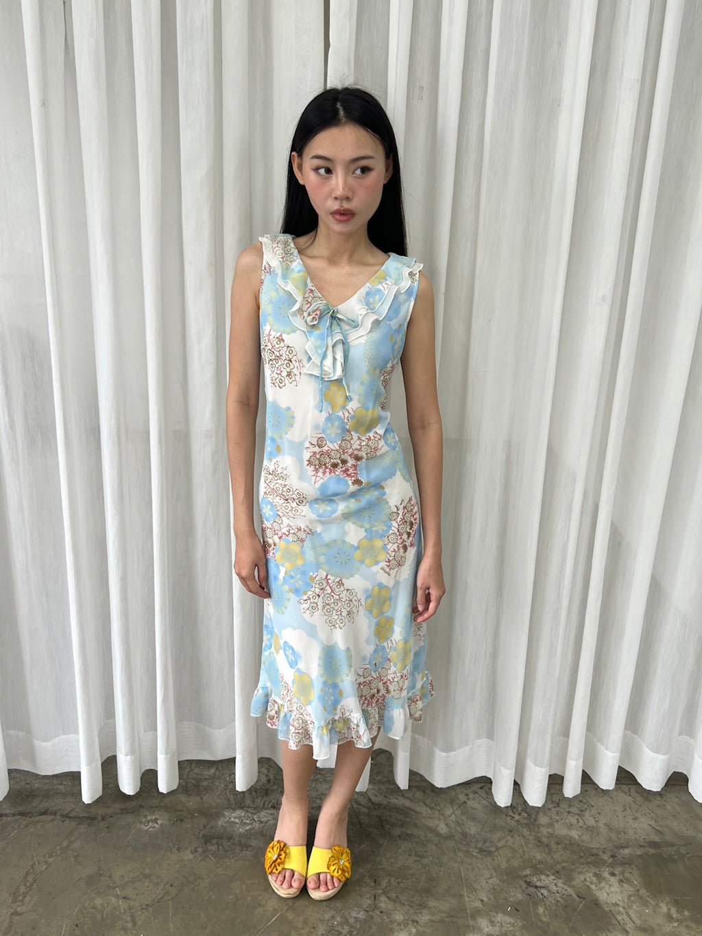 Dreamy floral ruffle dress